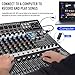 FULODE 8-Channel Professional Audio Mixer Sound Board Console 99 Bit DSP Digital Processor w/USB Bluetooth MP3 for PC Recording Input, XLR Microphone Jack, 48V Power, DJ Mixer