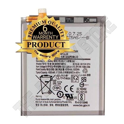 Image of THE BATTERY STORE Orignal Battery for Samsung Galaxy S10 Lite SM-G770F EB-BA907ABY (EB-BA907ABY L) battrey with 6 Month Warranty and High Capacity Battery Backup(for Samsung S10 LITE)