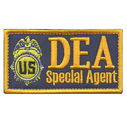 US DEA Special Agent Federal Touch Fastener Patch Drug Enforcement Marshal Dept Justice