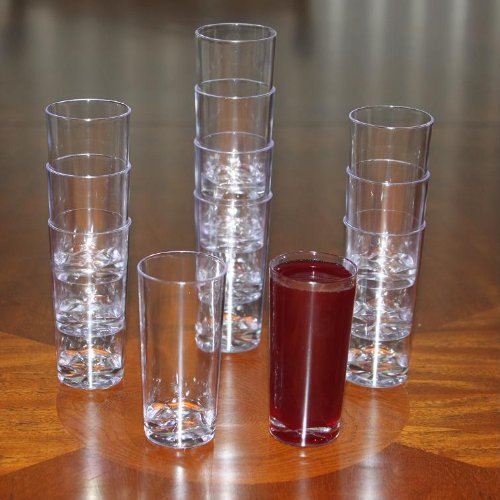 Disposable Plastic Straight Wall Shooter Cups - 1.75 oz: Case of 500 Cups