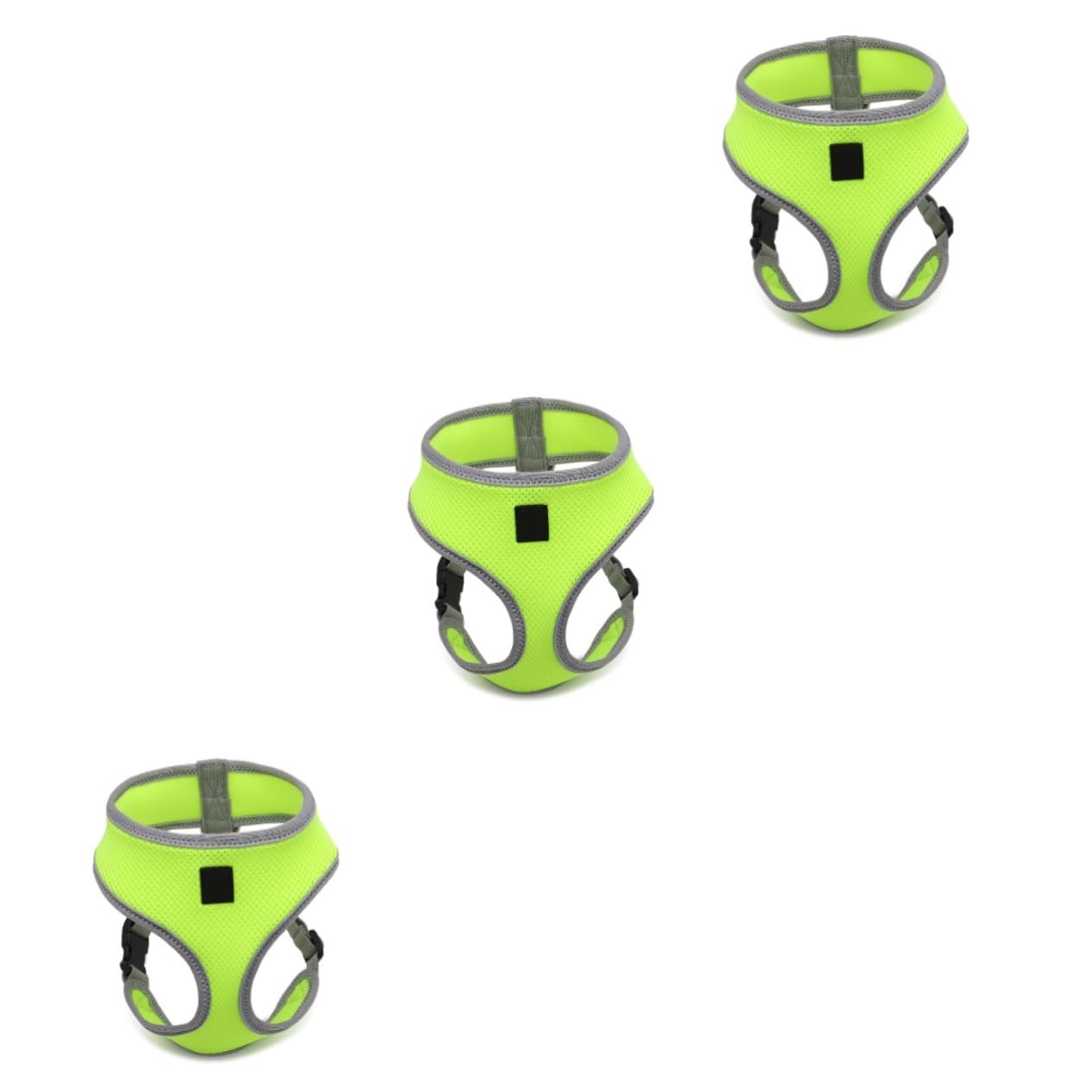 BESPORTBLE 3 Pezzi Regolabile E Confortevole Gilet Imbottito Con Cinturino Di Sicurezza Fluorescente Per Passeggiate Con Animali Domestici