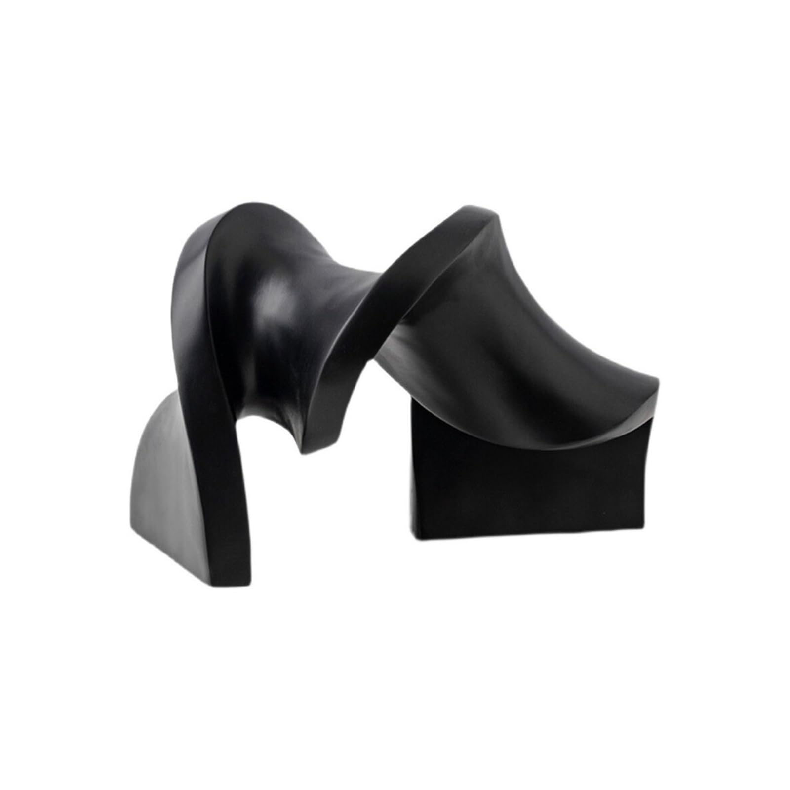 NBAKXXCO Home Decor Modern Creative Irregular-shaped Decorative Resin Sculpture for Living Room, Study, Office(Black)