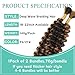 Boho Hair for Braiding Mix Synthetic Human Braiding Hair, 22 Inch Deep Wave Bundles Boho Braids, 2 Bundles Packs Bulk Curly Bohemian Hair Extensions (P4/27, 22 Inch)