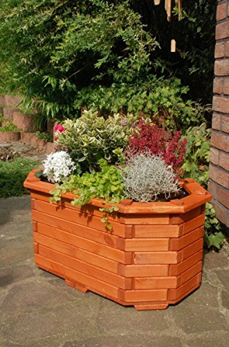 Deko-Shop-Hannusch Pflanzkasten, Blumenkasten, Blumenkübel aus massivem Holz, für den Garten, (ohne Blumen)