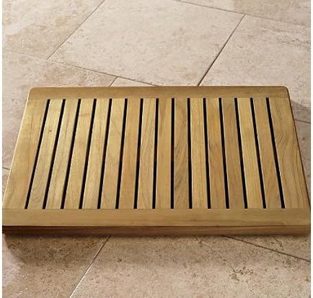 New Grade A Teak Wood 24" Door/Shower/Spa/Bath Floor Mat #WHAXFM