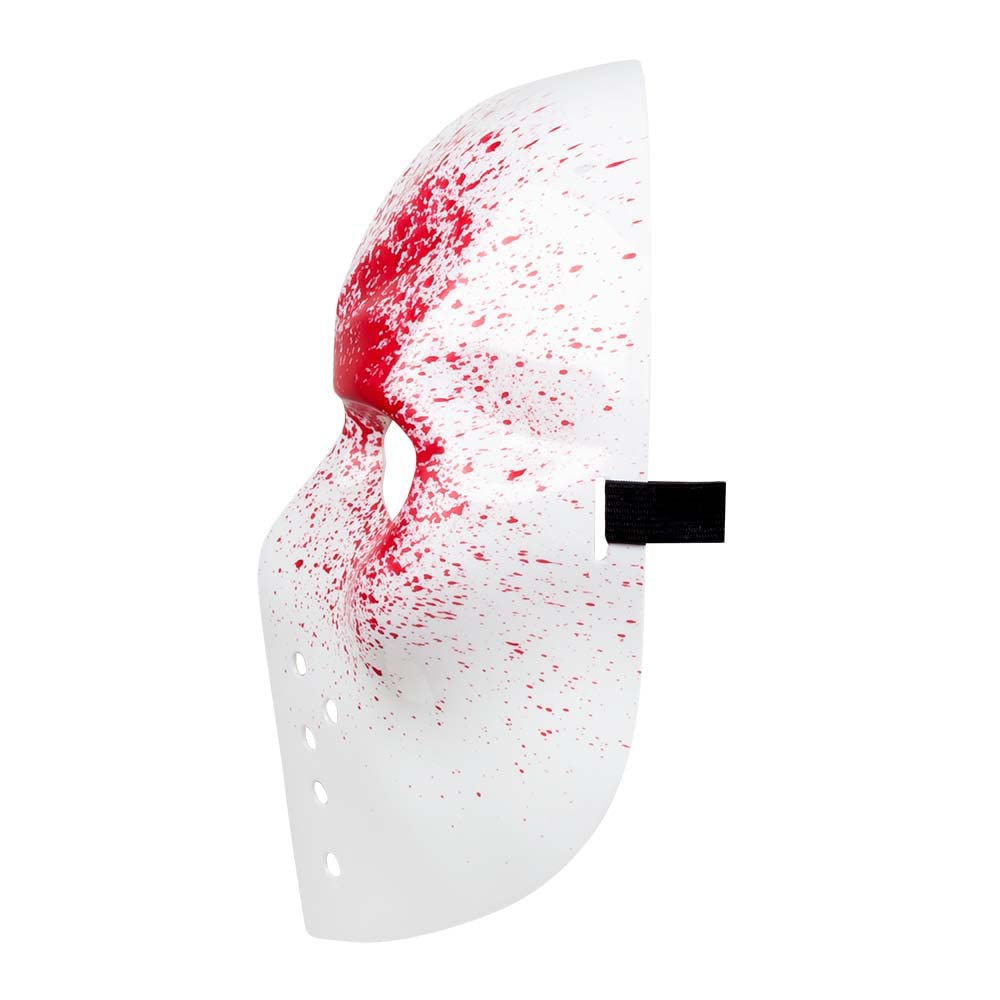 Boland 72276 - Bloody Killer Face Mask, Ice Hockey Mask, Bloody Killer, Psycho, Accessory, Halloween, Carnival, Theme Party - Image 4