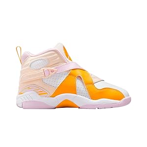 Jordan 8 Retro (Little Kid) Orange Pearl/Light Arctic P | B2B