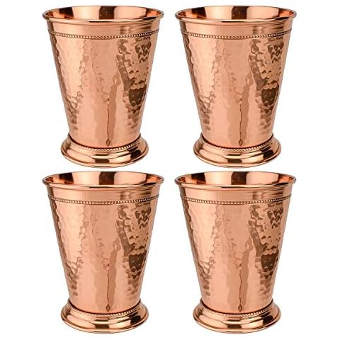 Prince of Scots Hammered Copper 12 Ounce Mint Julep Cup (Set of 4) Cover