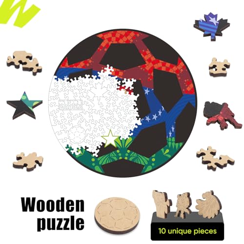 Image of Official FIFA World Cup 2026 Edition Football Puzzle for Adults, 200 Pieces Unique Jigsaw Puzzles Soccer Fans Collectible, Officially Licensed Product 11.8 X 11.8 Inch