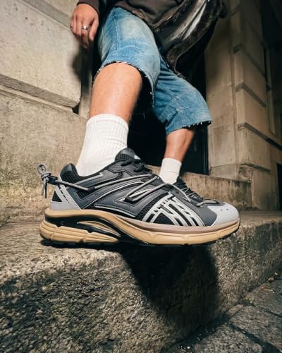 Image of Bacca Bucci x Discovery Vulcan Men's Outdoor Lifestyle Sneakers | Breathable Mesh Upper | Speed Lacing System | Cushioned EVA Midsole