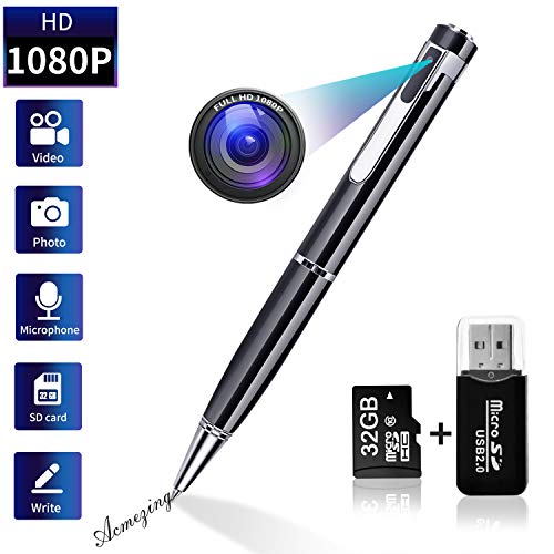 Hidden Video Camera Pen with HD 1080p. Nanny Spy Camera Pen with 32GB