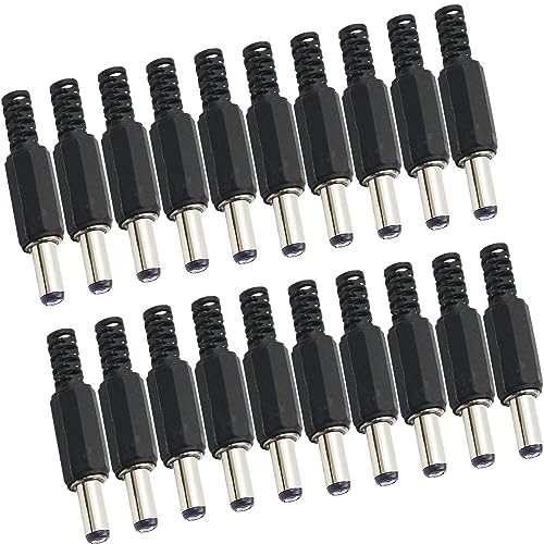 Conector DC macho 5.5mm x 2.1mm pack 20 unidades miniatura 1
