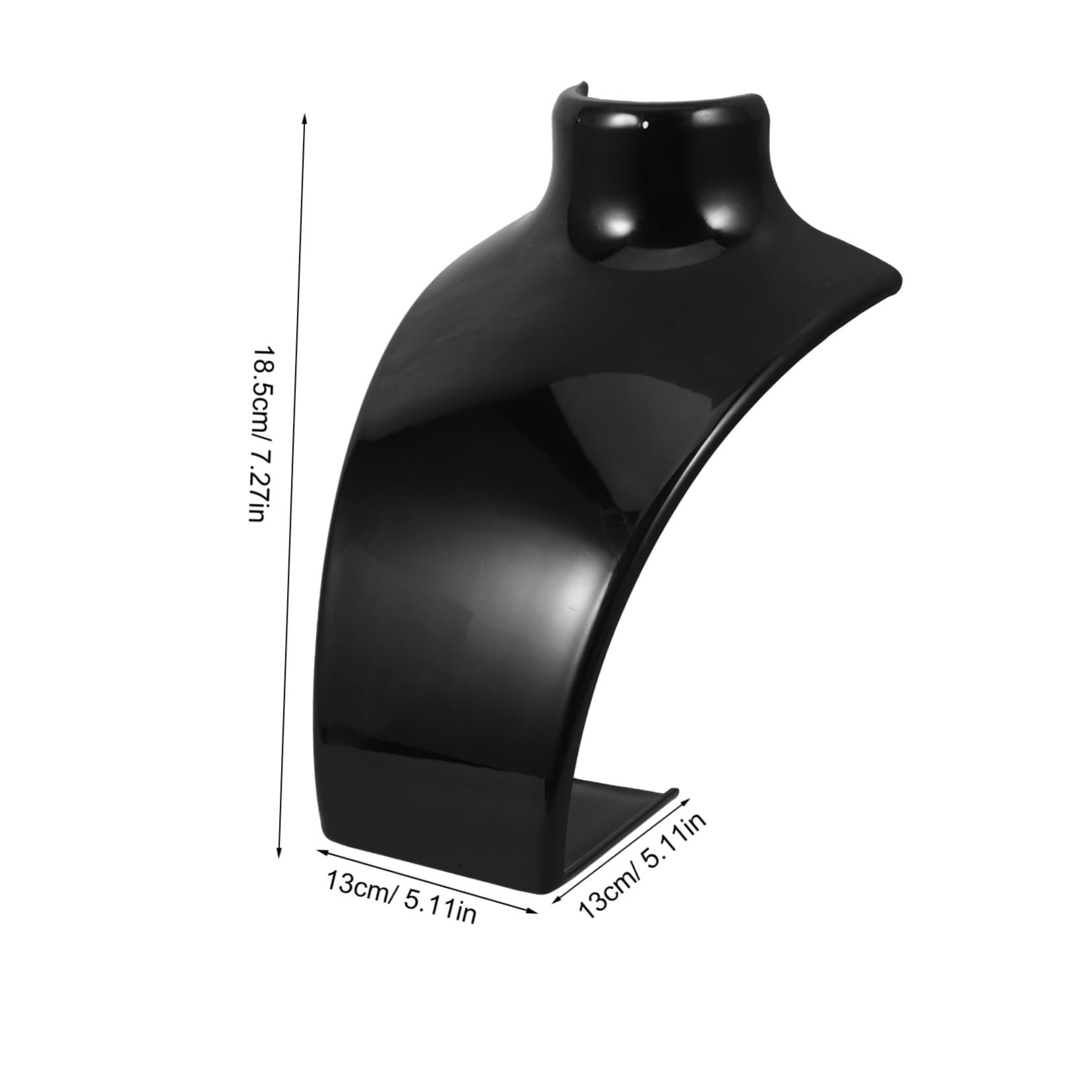 DECHOUS 3pcs Acrylic Necklace Bust Display Stand 3d Jewelry Holder Countertop Necklace Display for Retail