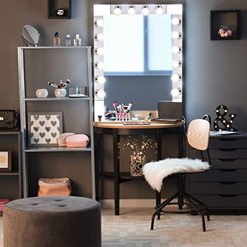 Dysmio Lighting Four Light Vanity Strip - Hollywood Style Mirror Fixture with Chrome Plates – Salon-Grade Accessories for Bedroom, Bathroom, Dressing Room, Makeup Studio - 24 x 4.25 Inches - Thumbnail 7