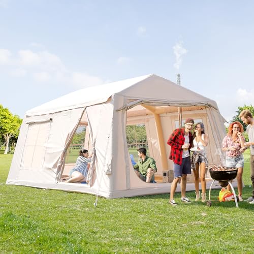 Carpa Inflable para Camping 8 Personas Impermeable Oxford