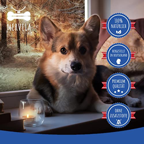 MERVELA Seealgenmehl Hunde | 500 Gramm | Mineralien Algen Hund | unterstützt Maul, Fell, Haut und Schilddrüse | optimales Barf Zusatz | Barf Pulver Futterzusatz | Barf Complete Nahrungsergänzung