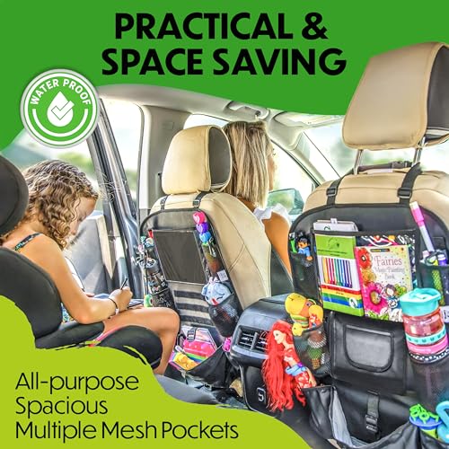 image for Cartik Backseat Car Organizer - Car Seat Organizer, Road Trip Essentia