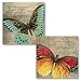 Gango Home Décor Inspirational Butterfly If Nothing Ever Changed There Would Be No Butterflies and Just When The Caterpillar Thought The World was Over, It Became A Butterfly; 2-12x12 Unframed Prints