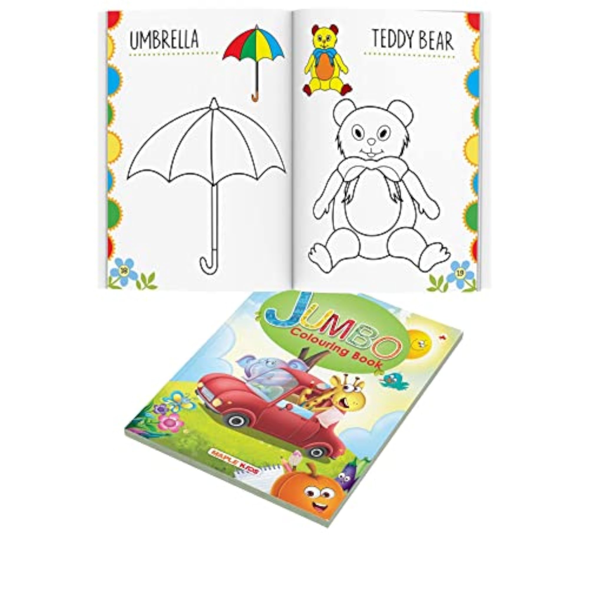 Jumbo Colouring Book - Activity for 3 to 5 old kids