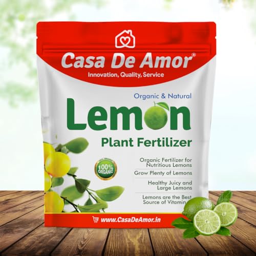 Image of Casa De Amor Lemon Plant Organic Fertilizer for Citrus and Lemon Tree Growth and Fruit Yield | Indoor & Outdoor Gardening | 5 kg