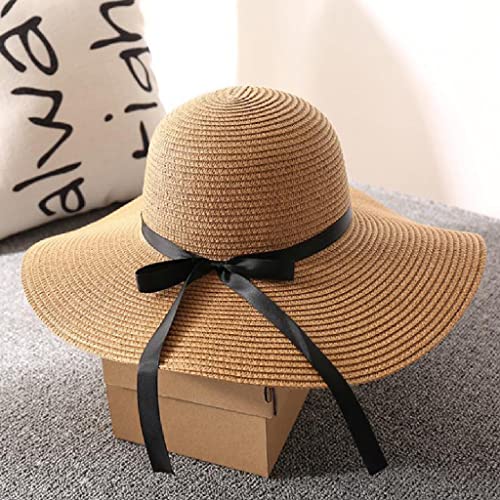 Chapeau à bord large élégant style Panama avec nœud d'été
