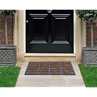 Coco & Coir Door Mat | Outdoor | Heavy Duty Weather Resistant Front Doormat (Tough Guy 45 x 75 cm)