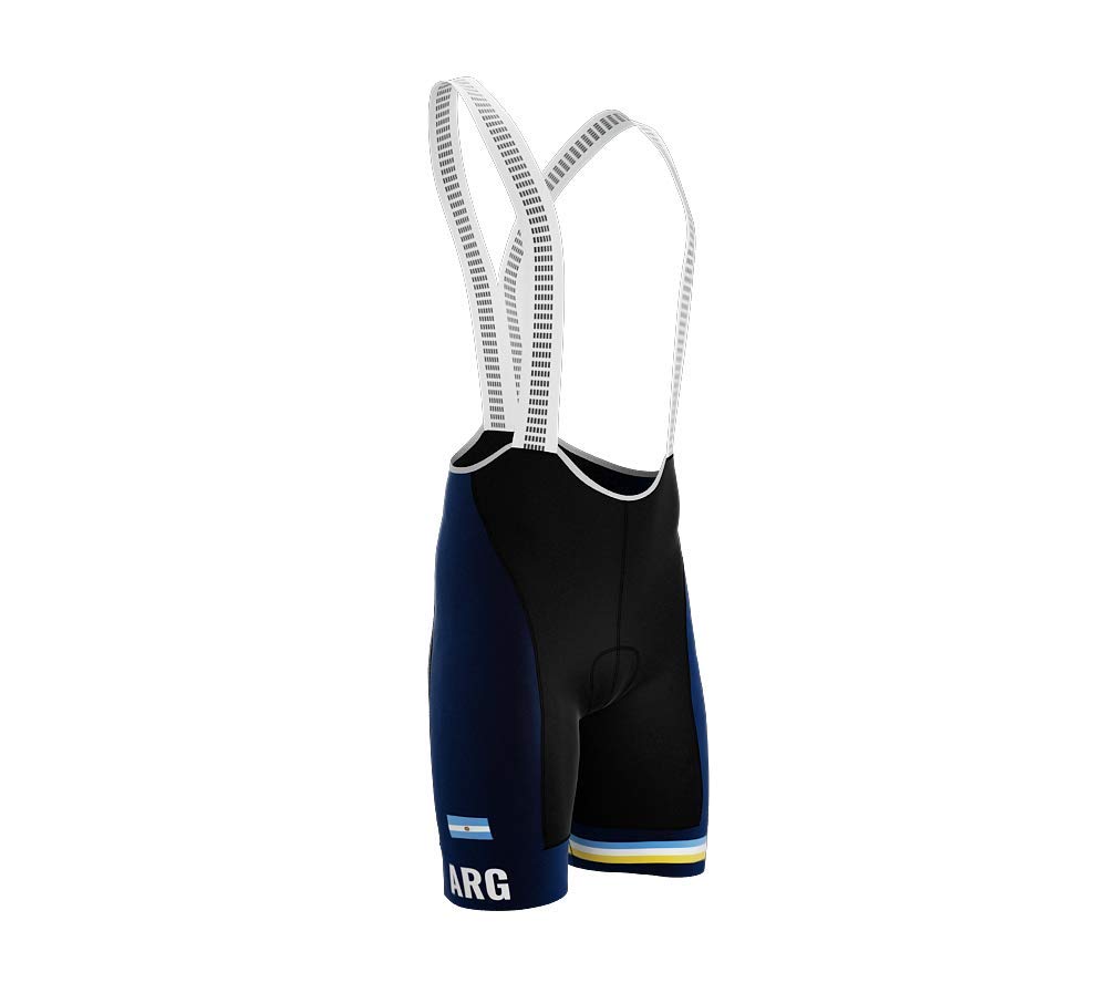 Argentina Blue Code Cycling Pro Bib Shorts Bike for Men Size L