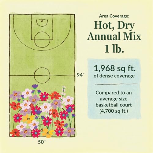 Image of Ferry-Morse Hot & Dry Bulk Wildflower Seeds, 330,000+, 1 lb