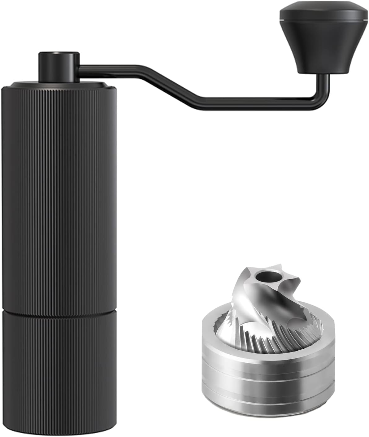 TOCHANGE Manual Coffee Grinder, Hand Crank Coffee Grinder with CNC