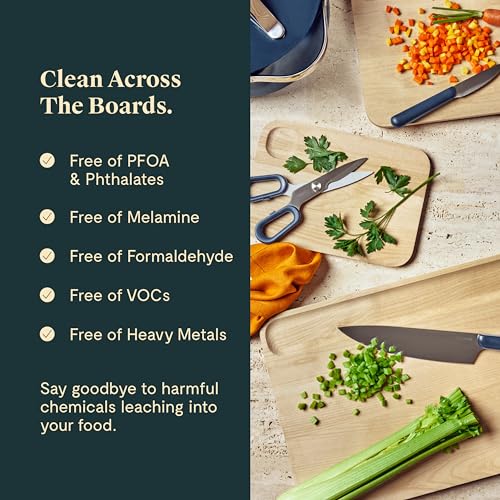 Caraway 4-Piece Cutting Board Set - Wood Cutting Board Set - Made From FSC-Certified Birch Wood - Mineral Oil & Wax Finish - 3 Sizes - Small, Medium, & Large - Storage Organizers Included - Image 6