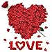 Produktbild RANJIMA Rosenblätter Hochzeit,3000 PCS Rosenblüten Rote Rosen Blätter Künstliche Rosenblatter Kunstblumen Blüten Seidenblumen für Romantische Atmosphäre Hochzeitsdeko Jahrestag Geburtstag Valentinstag