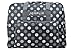 Produktbild SEMPLIX XL-Nähmaschinentasche, Polka Dots Anthrazit/Grau, 52x42x27 cm, Große stabile Transport und Aufbewahrungs Tasche für große Nähmaschinenmodelle