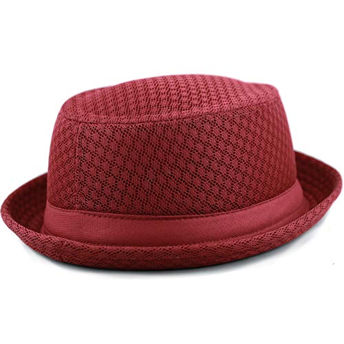 Image of The Hat Depot Unisex Light Weight Classic Soft Cool Mesh Pork Pie hat