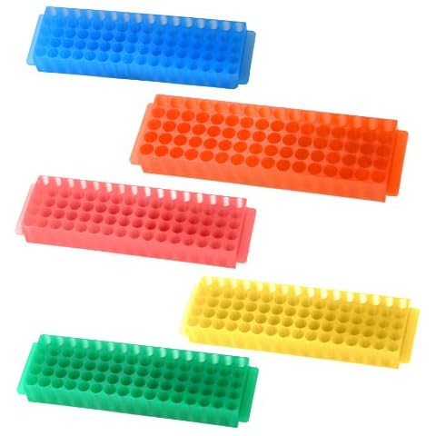 Bio Plas Assorted Microcentrifuge Tube Rack, Pack of Five Cover