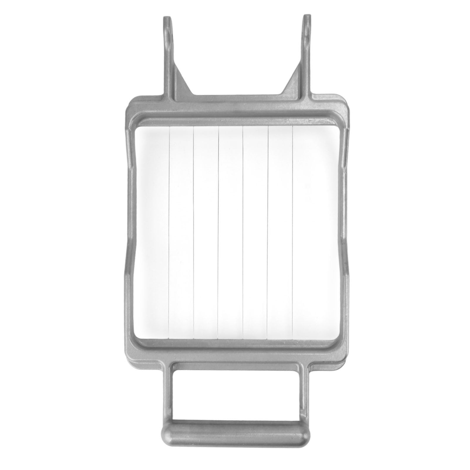 Handkäsehobel mit Edelstahldraht für Hartkäse Aufschnitt Obst Gemüse – Leichter AluKörper, präzise Rasterskalierung, ergonomischer Griff (20mm)