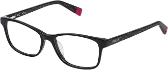 Furla Womens Eyeglasses VFU076 VFU/076 0700 Black Full Rim Optical Frame 52mm