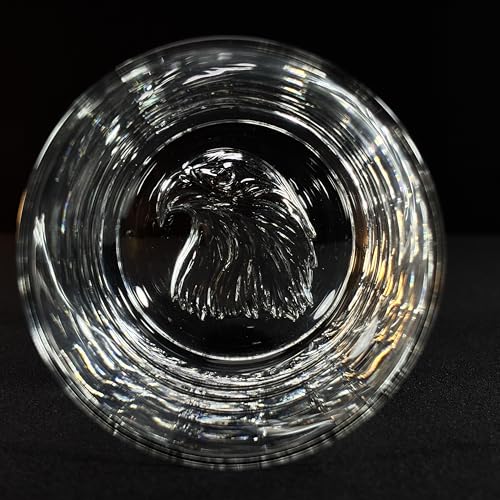 Image of Melbify Plain Eagle Whiskey Glass Gift Set | 2 pcs Set | 300 ML | Ultra-Premium | Imported | Luxurious | Ideal for Wedding Gifts, Anniversary, VIP and Corporate Gifts