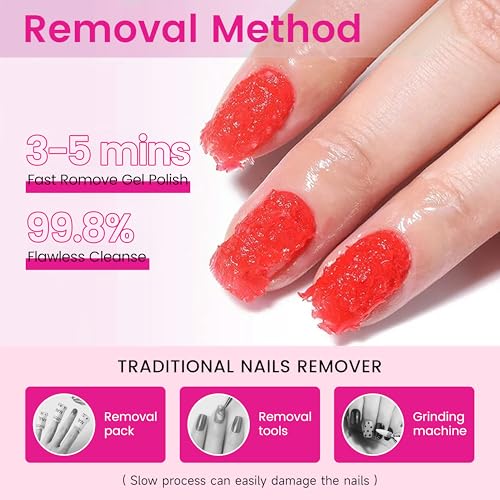 Image of Gel Nail Polish Remover,Professional(1-pack), 15ml /0.5 fl oz, Liquid Formula, Paraben-free, For Natural and Long-lasting Gel Polish Removal for Nail.