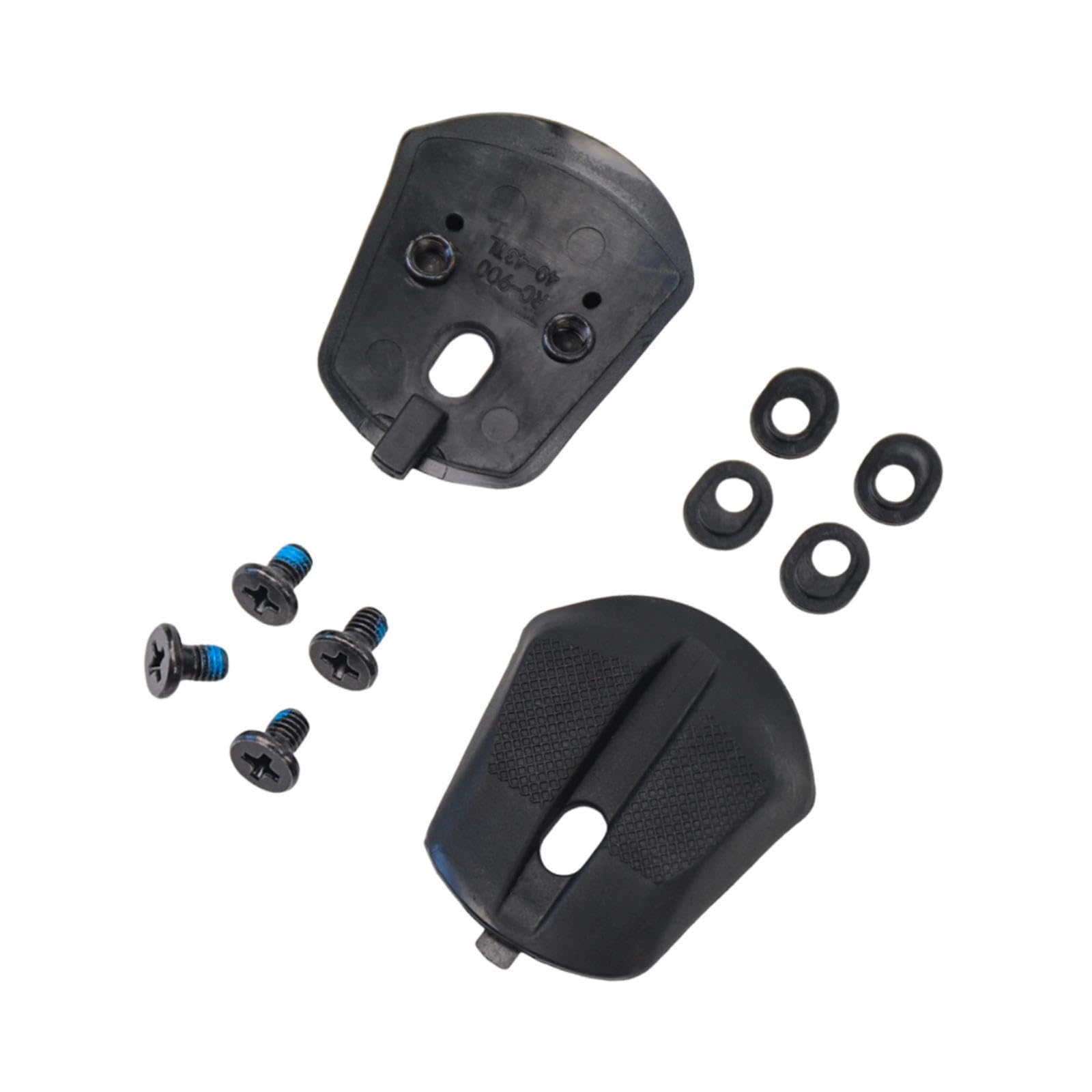 2 Piezas de Almohadillas para Talón de Zapatos de Ciclismo, Tornillos Y Juntas, Pieza de Acero Al Carbono TPU, Pieza de Repuesto para Reparación,