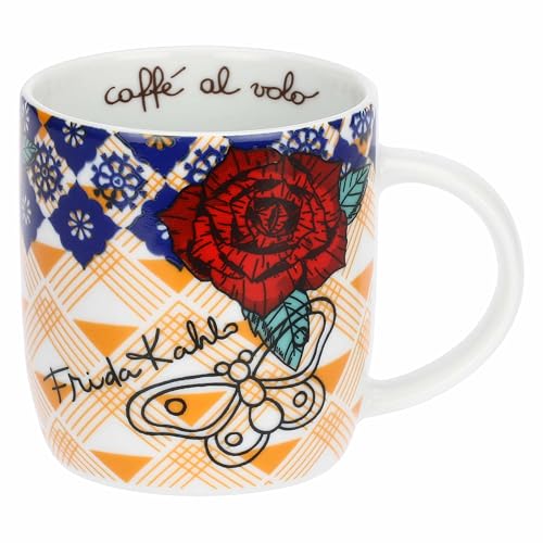 THUN - Taza de porcelana México x Frida Kahlo - porcelana - Colección x Frida Kahlo - 300 ml, Ø 8.5 cm, 10.5 cm h