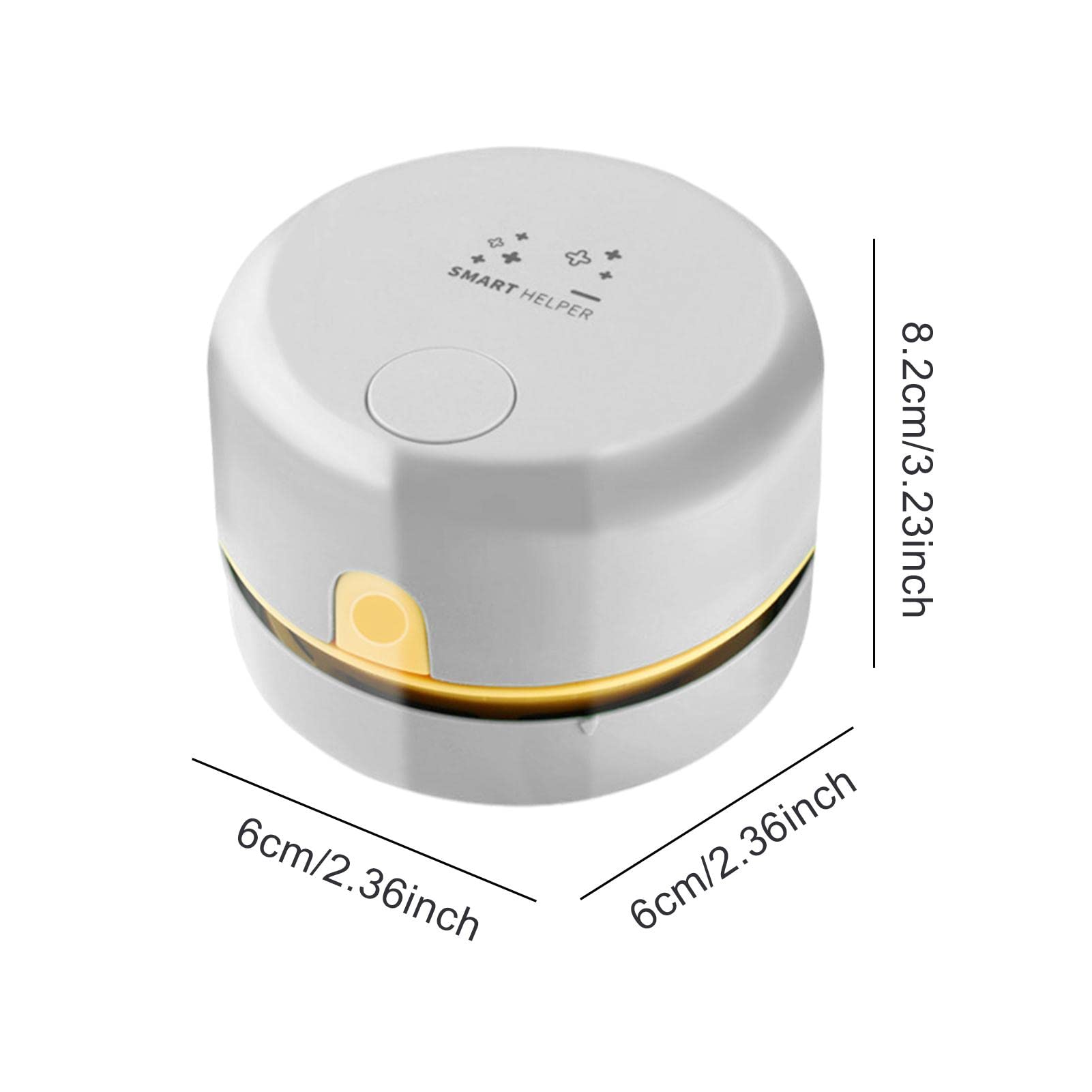 FineInno mini stofzuiger vacuum cleaner dustbuster portable desktop sweeper handheld draadloze tafelstofzuiger voor kantoor auto home (Groen