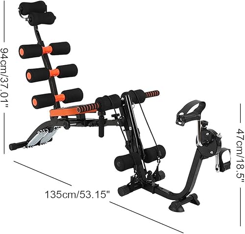 Miniatura 2 de iMeshbean - Silla de ejercicio abdominal, Core & Abbs Rocket con mango de espuma ajustable a nivel de rodillos, máquina de entrenamiento y