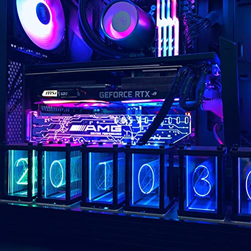 Lonyiabbi Electronic Led Glow Tube Clock Simulation Nixie Tube Clock 5V Alarm Clock Usb Powered Home Decoration Gift… #TOP4