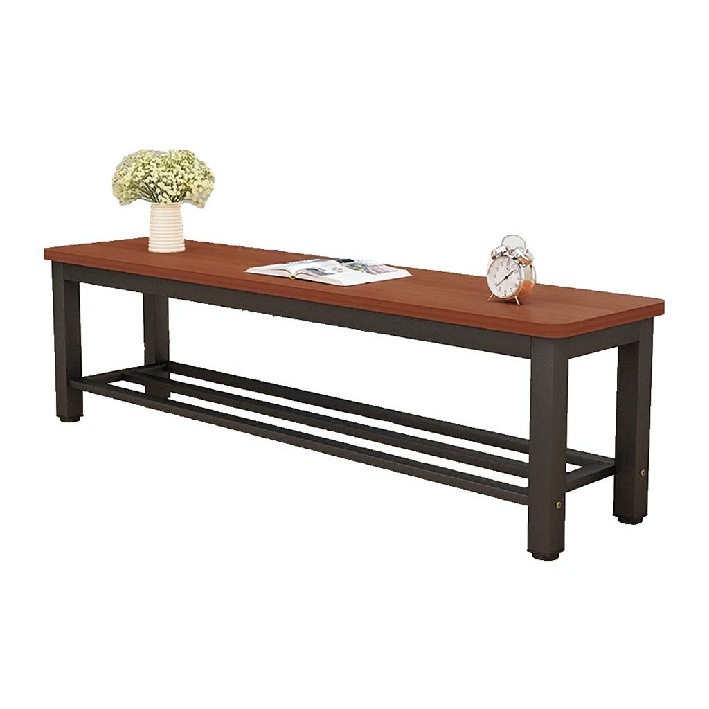 Banc de canapé long et tabouret d'extrémité de lit élégant pour salon et chambre