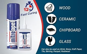 Mitre Apel Hızlı Yapıştırıcı Çift Bileşenli Çok Kuvvetli 100 gr + 400 ml
