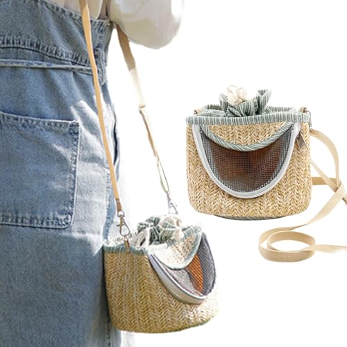 Honhoha Bolsa para Transportar pájaros,Bolsa de Viaje para Transportar pájaros | Portador De Loros Transpirable para Senderismo,con Correa de Hombro Ajustable Bolso Bandolera para Loro, Animales