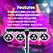 Zoxa DJ Stage Lights with Stand – LED Par Light with 4 Bar Gigbar, DMX LED, Sound-Activated Strobe – DJ Party Lights & DJ Lighting Packages for Parties, Events & Clubs – T-Bar Light Stand