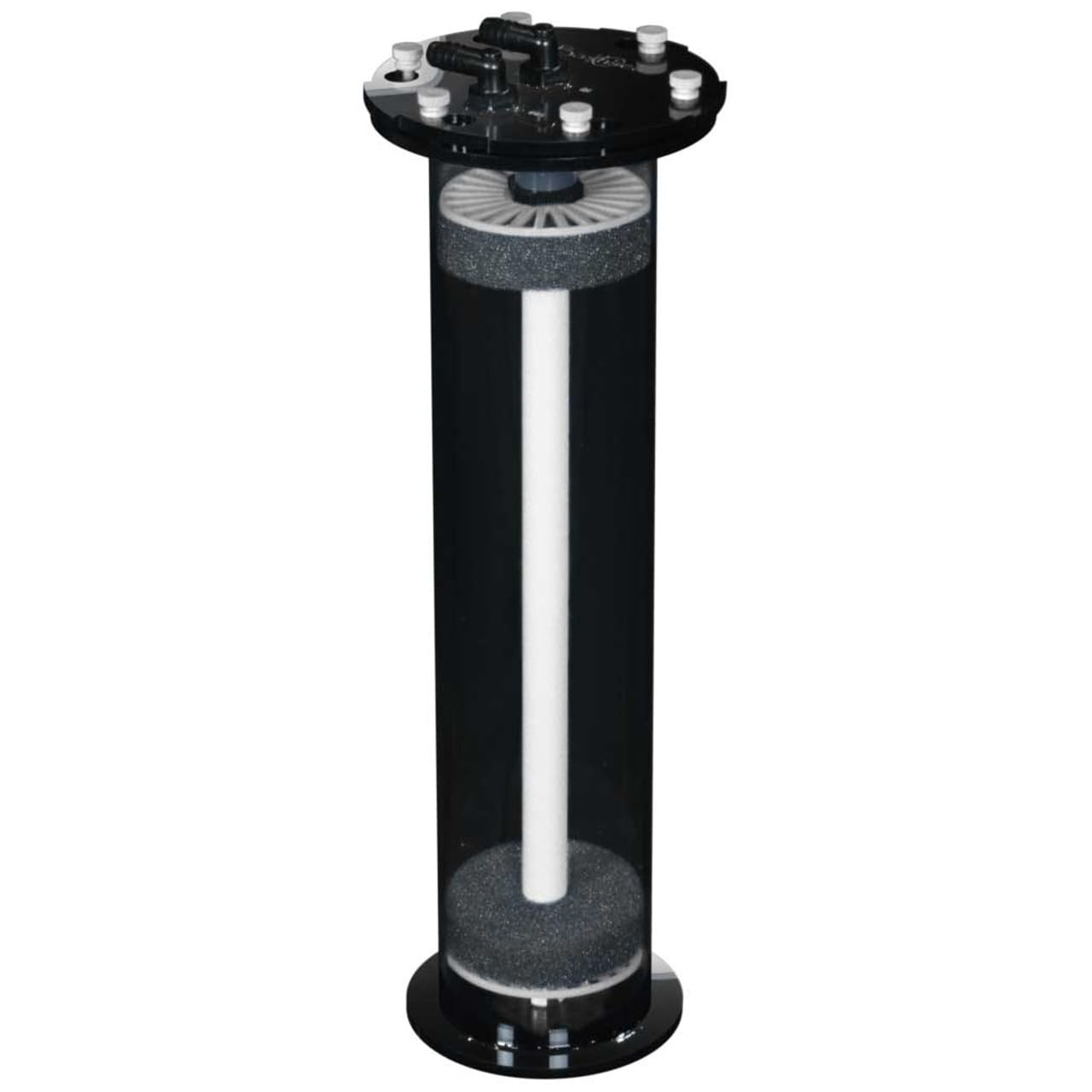 Bashsea White 4-18 Filter Media Chamber Reactor for Aquarium | High Media Volumes with Evenly Distributed Flow Maximize Water Media Contact Time for