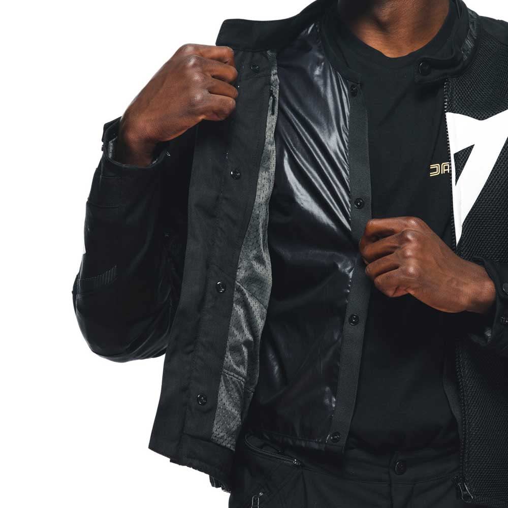 DAINESE Energyca Air Tex Jacket Giacca Moto in Cordura Uomo, Giubbotto Resistente all'Abrasione con Fodera Antivento, Giacca Traspirante con Protezione Spalle Sostituibile Uomo (Pacco da 1)