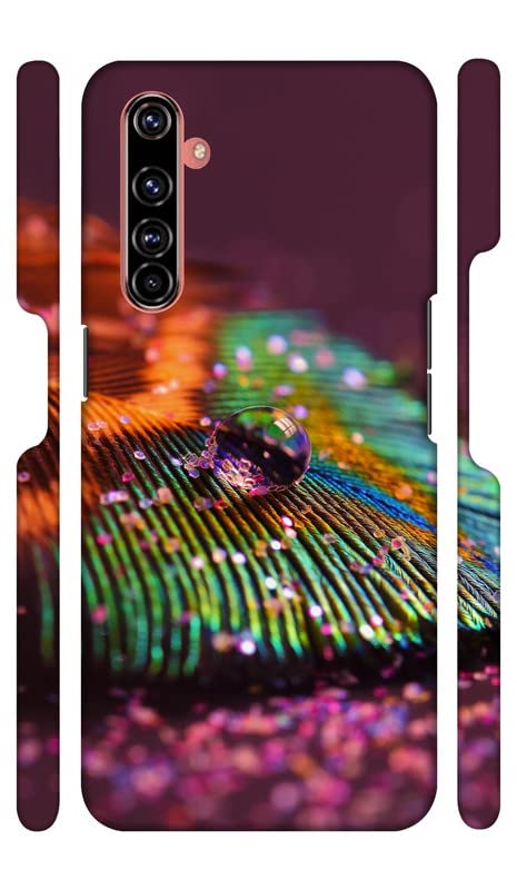 Dasp Peacock Feather Aesthetic Water Drop Designer Printed Hard Back 
